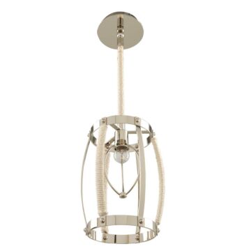 Bradbury One Light Mini Pendant in Polished Nickel by Kalco
