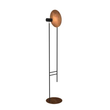 Dot 1-Light Floor Lamp in Imbuia