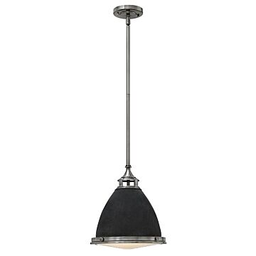 Hinkley Amelia 1-Light Pendant In Aged Zinc