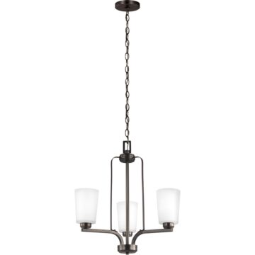 Generation Lighting Franport 3-Light Chandelier in Bronze