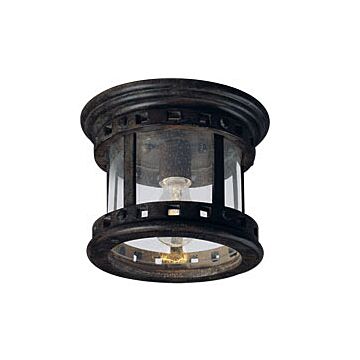 Santa Barbara DC One Light Outdoor Ceiling Mount in Sienna by Maxim