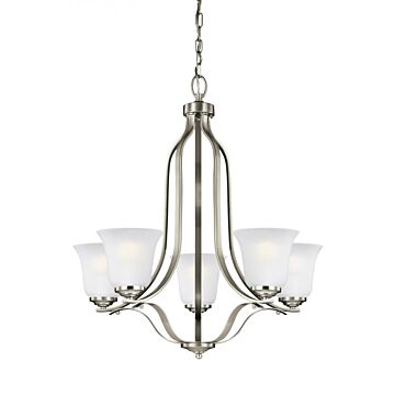 Generation Lighting Emmons 5-Light Chandelier in Brushed Nickel