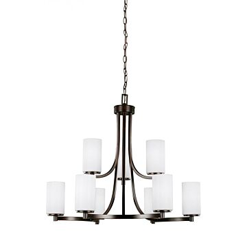Generation Lighting Hettinger 9-Light Chandelier in Bronze