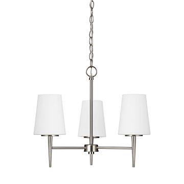 Generation Lighting Driscoll 3-Light Chandelier in Brushed Nickel