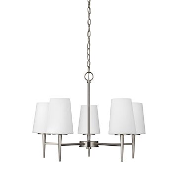 Generation Lighting Driscoll 5-Light Chandelier in Brushed Nickel