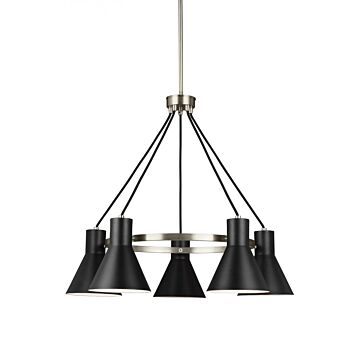 Generation Lighting Towner 5-Light Chandelier in Brushed Nickel