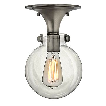Hinkley Congress 1-Light Flush Mount Ceiling Light In Antique Nickel