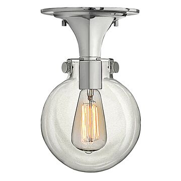 Hinkley Congress 1-Light Flush Mount Ceiling Light In Chrome