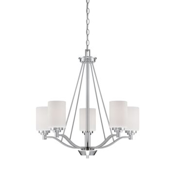 Durham Five Light Chandelier in Satin Nickel by Millennium