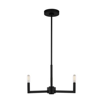 Fullton LED Chandelier in Midnight Black by Visual Comfort Studio