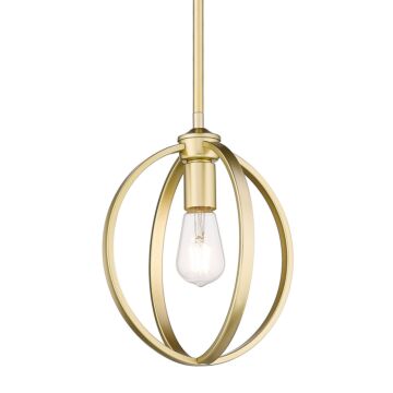 Colson OG One Light Mini Pendant in Olympic Gold by Golden