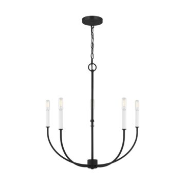 Greenwich LED Chandelier in Midnight Black by Visual Comfort Studio