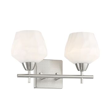 Camrin Two Light Bath in Brushed Nickel by MinkaLavery