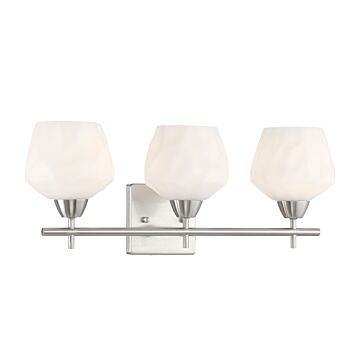 Camrin Three Light Bath in Brushed Nickel by MinkaLavery