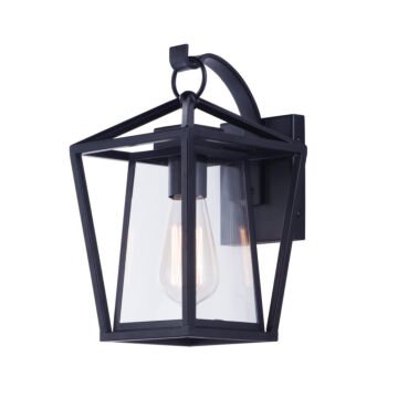 Artisan One Light Outdoor Wall Lantern in Black by Maxim