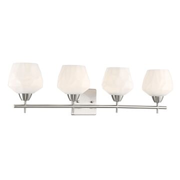 Camrin Four Light Bath in Brushed Nickel by MinkaLavery