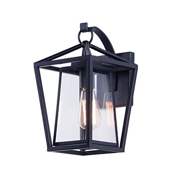 Artisan One Light Outdoor Wall Lantern in Black by Maxim