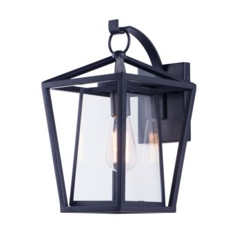 Artisan One Light Outdoor Wall Lantern in Black by Maxim