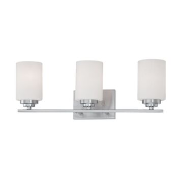 Millennium Lighting Durham 3 Light Bathroom Vanity Light in Satin Nickel