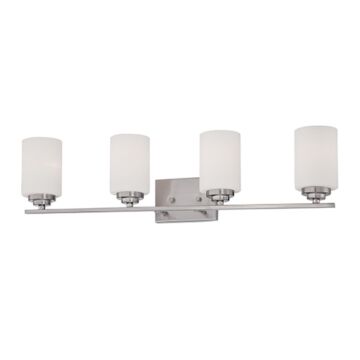 Millennium Lighting Durham 4 Light Bathroom Vanity Light in Satin Nickel