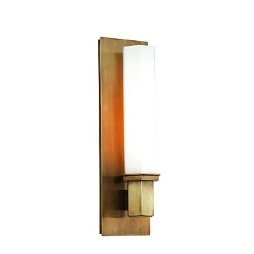 Hudson Valley Walton 5 Inch Bathroom Vanity Light in Aged Brass