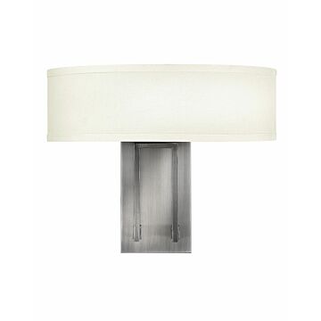 Hinkley Hampton 2-Light Wall Sconce In Antique Nickel
