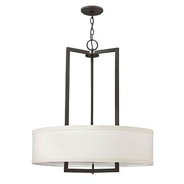 Hinkley Hampton 3-Light Chandelier In Buckeye Bronze