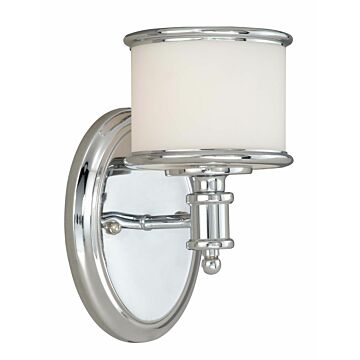 Carlisle 1-Light Bathroom Vanity Light in Chrome