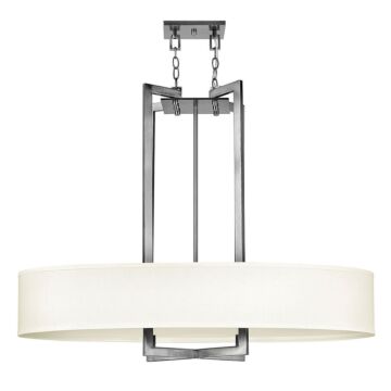 Hinkley Hampton 4-Light Chandelier In Antique Nickel