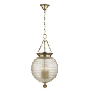 Coolidge Four Light Pendant in Aged Brass by Hudson Valley