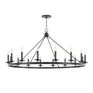 Allendale 16 Light Chandelier in Aged Old Bronze by Hudson Valley