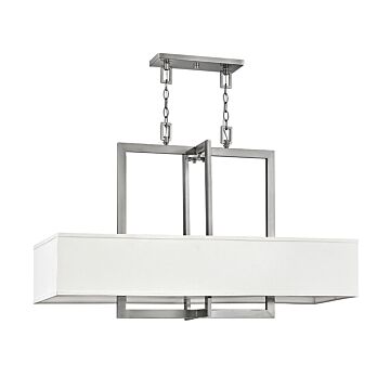 Hinkley Hampton 4-Light Linear Chandelier In Antique Nickel