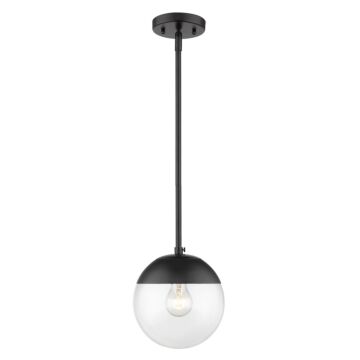 Dixon BLK One Light Pendant in Matte Black by Golden