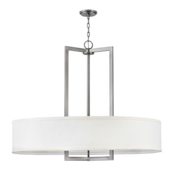Hinkley Hampton 9-Light Pendant In Antique Nickel