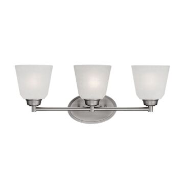 Millennium Lighting Franklin 3 Light Bathroom Vanity Light in Brushed Pewter