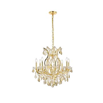 Maria Theresa 9-Light Chandelier in Gold