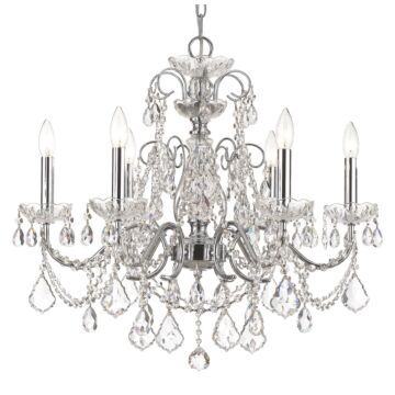 Imperial Six Light Chandelier in Polished Chrome by Crystorama