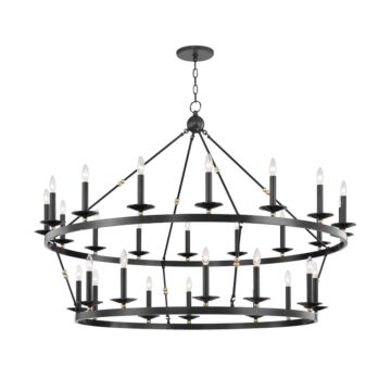 Allendale 28 Light Chandelier in Aged Old Bronze by Hudson Valley