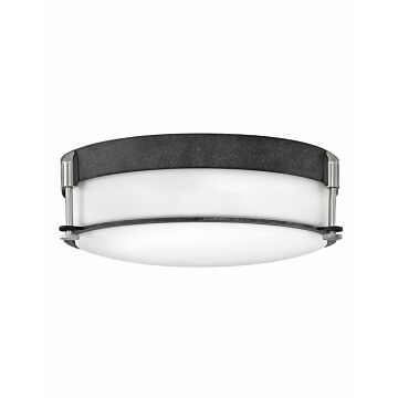 Hinkley Colbin 3-Light Flush Mount Ceiling Light In Aged Zinc