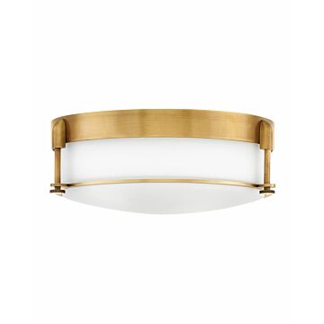 Hinkley Colbin 3-Light Flush Mount Ceiling Light In Heritage Brass