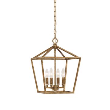 Millennium Lighting 3000 Series 4 Light Pendant in Vintage Gold