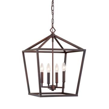 Millennium Lighting 3000 Series 4 Light Pendant in Rubbed Bronze