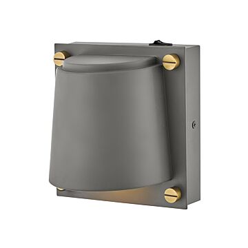 Scout 1-Light Sconce in Dark Matte Grey