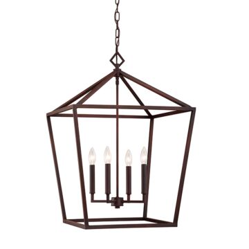 Millennium Lighting 3000 Series 4 Light Pendant in Rubbed Bronze