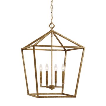 Millennium Lighting 3000 Series 4 Light Pendant in Vintage Gold