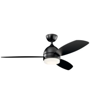 Vassar 52"Ceiling Fan in Satin Black by Kichler