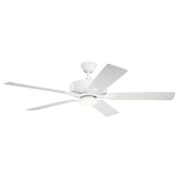 Basics Pro Designer 1-Light Ceiling Fan in White