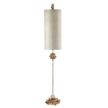 Nettle 1-Light Buffet Lamp in Gold leaf sculpted w with gold metal