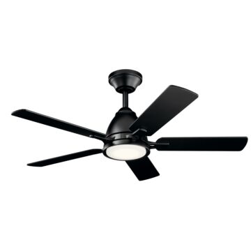 Arvada 44"Ceiling Fan in Satin Black by Kichler