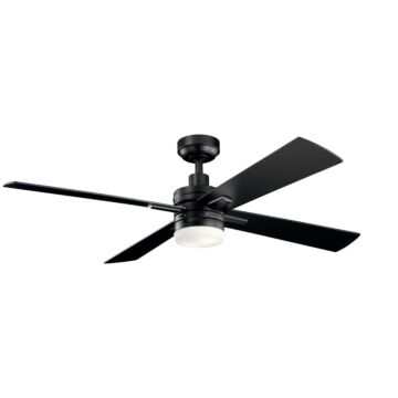 Lija 52"Ceiling Fan in Satin Black by Kichler